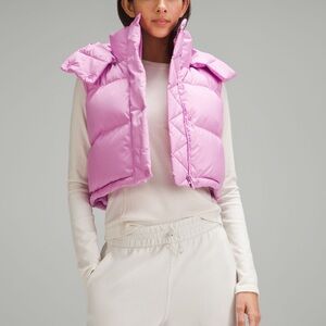 Lululemon Dahlia Mauve Super Cropped Wunderpuff Vest